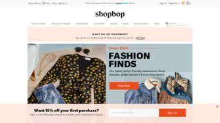 Shopbop coupon codes